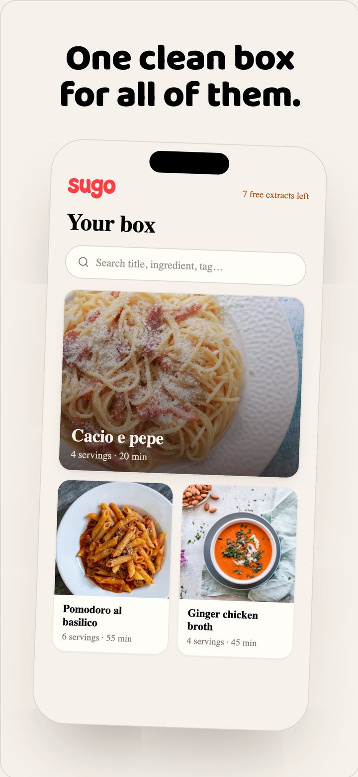 The recipe box