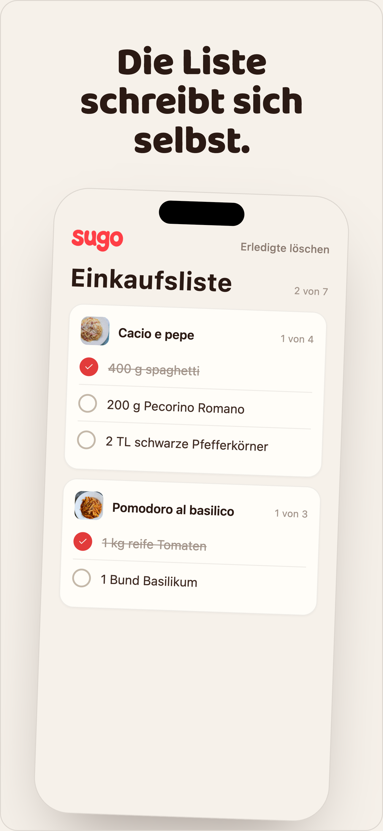Einkaufsliste