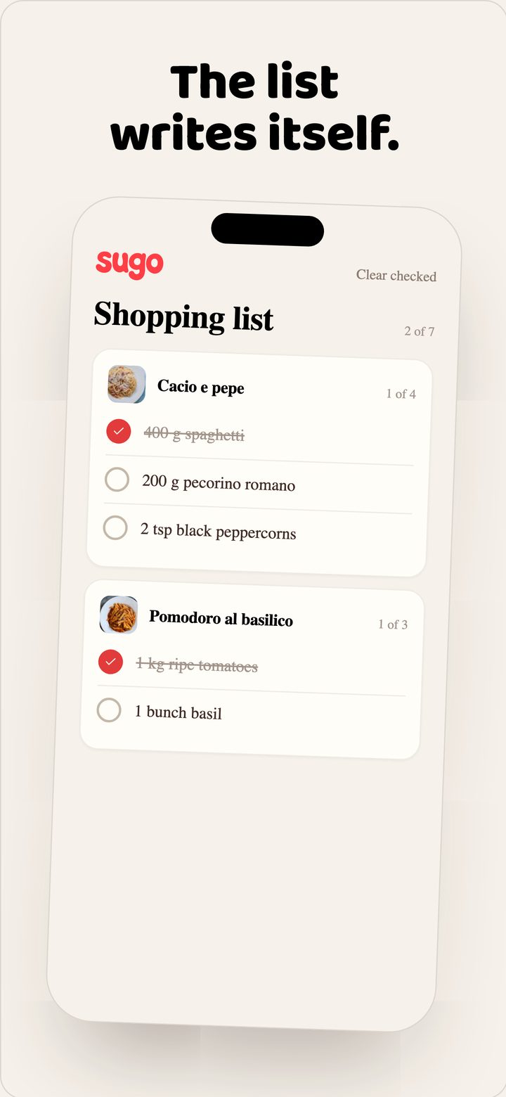 Shopping list